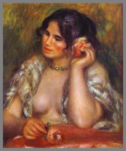 Габриэла с розой.1911